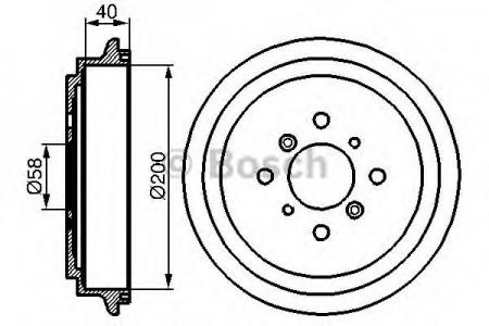 BREMSTROMMEL 0986477141 BOSCH