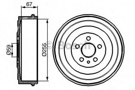 BREMSTROMMEL BOSCH 0986477144 0986477144