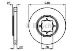 BREMSSCHEIBE 0986478803 BOSCH