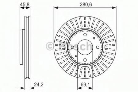   MITSUBISHI CARISMA 00-06 / VOLVO S40 / V40  .D=281. 0 986 479 872