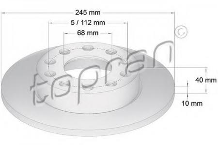    [245X10] 5 .  AUDI A4 1.6-3.0 / T / TDI / FSI 11 / 00-12 / 04 109526755