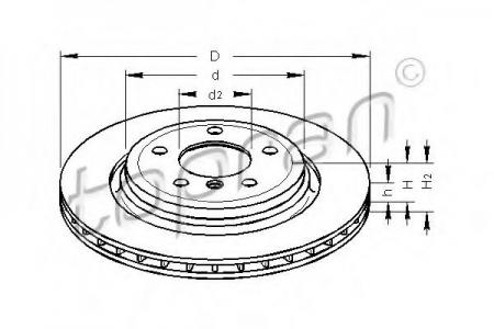   . . BMW E46 330I/330D/330IX 10/99-06/05 320X75X22MM 500580