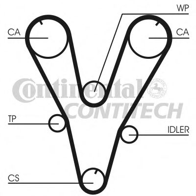   HY 2.5-2.7 V6  Z=20732 98> CT1085 ContiTech