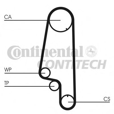   VW. Skoda  1.6 AEE Z=13719 96> CT847 ContiTech