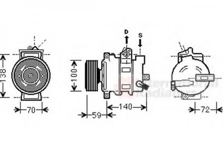 A6 20I/20TDI 04-08; COMPRESSOR 0300K314