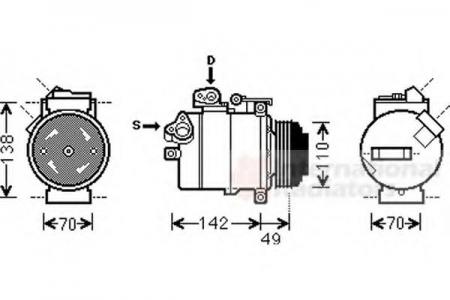 BMW X5 30I/30DI 02-06; COMPRESSOR 0600K389