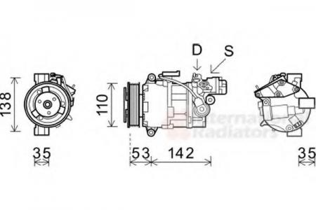 KOMPRESSOR F. KLIMA. BMW 0600K393