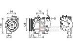 X-TRAIL 25I MT/AT 07-; COMPRESSOR 1300K335