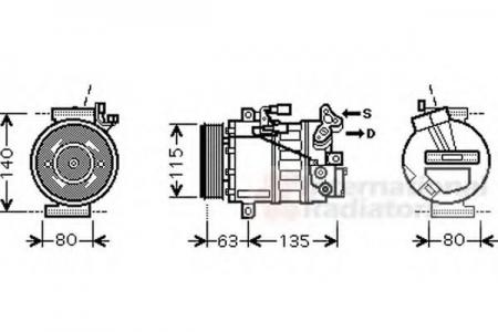 X-TRAIL 20I AT 07-; COMPRESSOR 1300K336