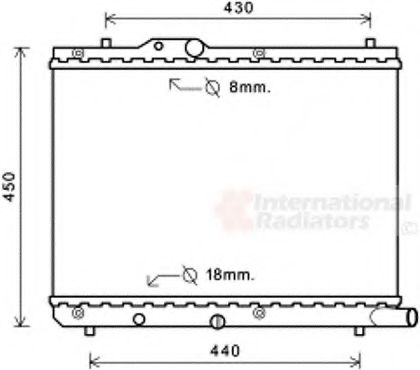 SWIFT 13DDiS MT 05-; RADIATOR 52002122 VAN WEZEL