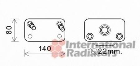 RANGE ROVER 4.4I 02-05; OIL COOLER 02003205