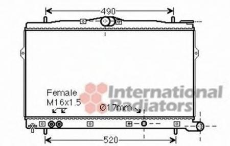 HY LANTRA III 1.9D 97-00; RADIATOR 82002248