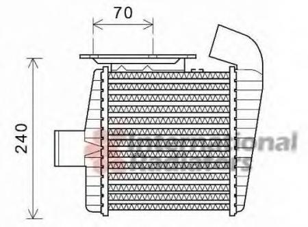 TRAJET 20CRDI 02-08; INTERCOOLER 82004231