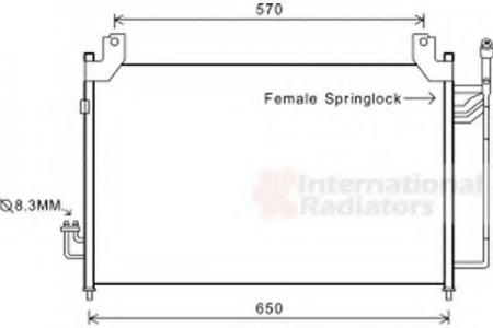 CX7 22D/23I 06-; CONDENSOR 27005240