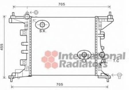 MERIVA B 1.4I MT 10-; RADIATOR 37002568