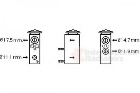 C2/C3/PLURIEL/P1007 03-; EXPANSION VALVE 40001348