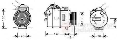 520I/520D/730D E60/61 03-; COMPRESSOR 0600K306