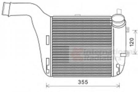 Q7 60TDI AT 08- LEFT; INTERCOOLER 03004316