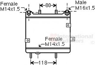 MB W210 E-CL 30TDI 97-99; OIL COOLER 30003540