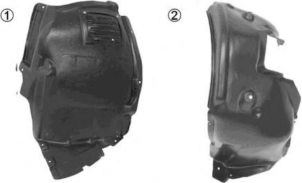 INNER WHEELHOUSING L; BMW 1 E82/88 0629433