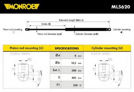   MERCEDES S280/S320/S350/S400/S430 ML5620