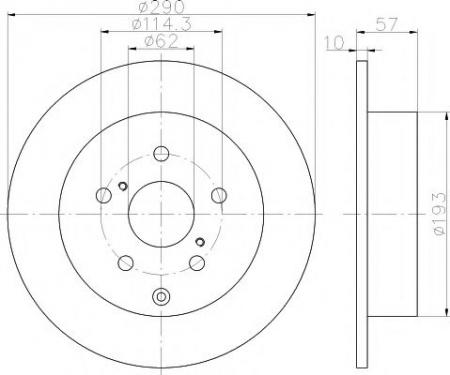   TOY COROLLA VERSO 2.0D 04-    290X10 92164803