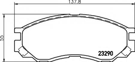     MITSUBISHI: L 200 96-, L 300 C   94-, L 400  95-, L 400  80-, SPACE GEAR 95-00 2329002