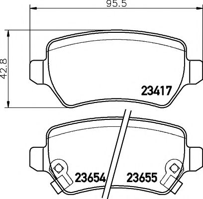     CHEVROLET: ZAFIRA 01-,  OPEL: ASTRA G  98-05, ASTRA G  01-05, ASTRA G  00-05, ASTRA G  98-05, ASTRA G  98-04, 2341703