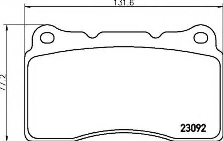     MITSUBISHI: LANCER  04-,  VOLVO: S60 03-, V70 II  02- 2309203 TEXTAR