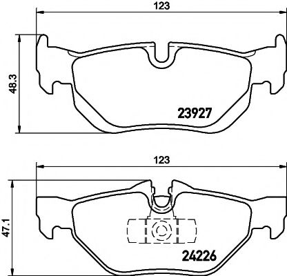     BMW: 1 04-, 1  08-, 1  07-, 3 05-, 3 TOURING 05-, 3  07-, 3  06- 2392701