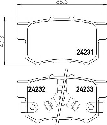     HONDA: CR-V II 02-06 2423101 TEXTAR