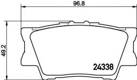     TOYOTA: CAMRY  06-, RAV 4 III 05- 2433801