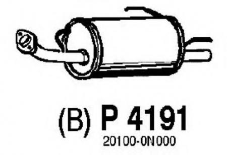  NISSAN ALMERA 1.4/1.6/2.0D 95-00 P4191