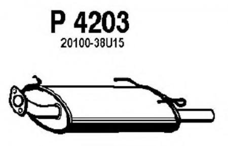  NISSAN MAXIMA QX 2.0-3.0 97- P4203 FENNO STEEL