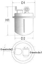 FILTERS FUEL L222/606 CHAMPION