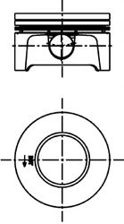  Citroen C5, Peugeot 307 / 407 2.0 EW10J4 00> d85x1, 2x1, 5x2, 5 +0, 5 40309610 Kolbenschmidt