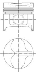  Nissan RD28T-mot d85.0+0.5 (6 ) (=640 06 01) KS 94807610 Kolbenschmidt