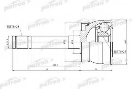   INFINITI: QX4 02-03  NISSAN: FRONTIER 02-04, PATHFINDER 90-01, XTERRA 02-04 PATRON PCV9721 PCV9721