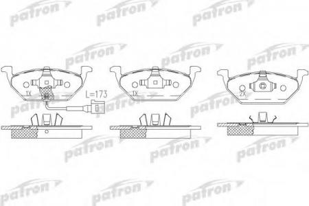     AUDI: A3 96-, SEAT: CORDOBA 02-, IBIZA IV 02-, LEON 99-, LEON 05-, TOLEDO II 99-06, SKODA: FABIA 99-, FABIA COMBI 00-, FABIA PRAKTIK 02- PBP1094