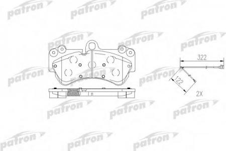     PORSCHE: CAYENNE 02-,  VW: TOUAREG 02- PBP1625              Patron