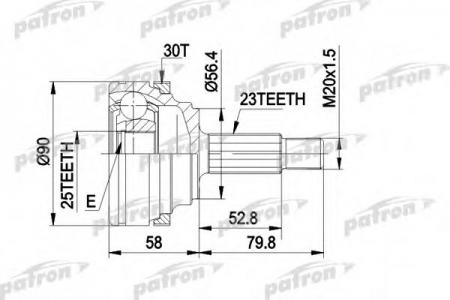   - MAZDA: 626 IV 91 - 97, RENAULT: LAGUNA 93 - 01, LAGUNA GRANDTOUR 95 - 01, SAFRANE I 92 - 96 PCV1336