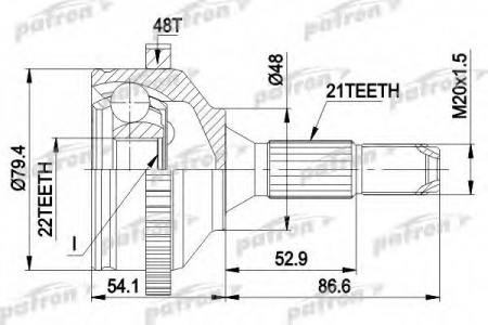   - PEUGEOT: 206 SW 02-, 206  98-, 206  07- PCV1382              Patron