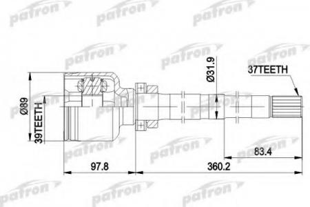    - CITRON: EVASION, FIAT: ULISSE, PEUGEOT: 806, LANCIA: ZETA  1.9TD 95-02, 2.0T 94-, 2.1TD 96-99 PCV3013