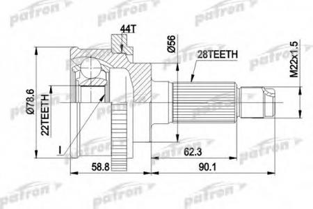   - [ABS:44 ] MAZDA: XEDOS 6 92- PCV3850A