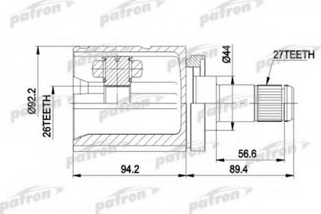    - [A:27, B:26, D:92.2] BMW: X5 01- ALL PCV5003