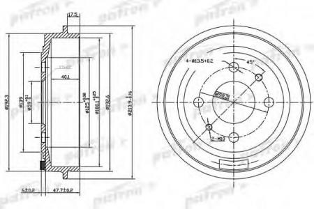    FIAT: BRAVA 95-01, BRAVO 95-01, PANDA 03-, PUNTO 93-99, PUNTO 99-, PUNTO  94-00, LANCIA: Y 95-03 PDR1045