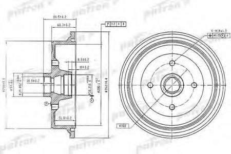    AUDI: 80 72-76, 80 86-91, 90 86-87, COUPE 80-87 PDR1198