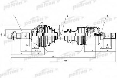   FIAT: DUCATO,PEUGEOT: BOXER 2.0-2.5D MG5 94> 1.8Q +ABS PDS0160