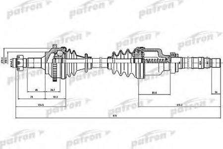   [RIGHT] PEUGEOT: 206 CC 1.6 16V 00-, 206 SW 1.6 16V 02-, 206    1.6 16V 98- PDS1562