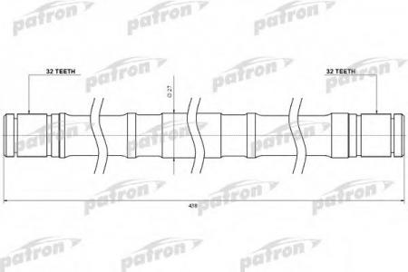   ()  NISSAN: PRIMERA P11,WP11 2.0 09.96-07.02  [Z:32, L:438 MM, D:27 MM] SR20RH